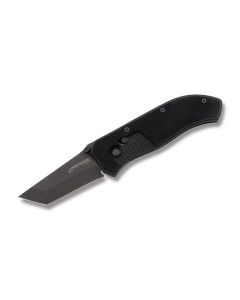 First Edge 1250 Tracklock Folding Black Coated Tanto Plain Blade