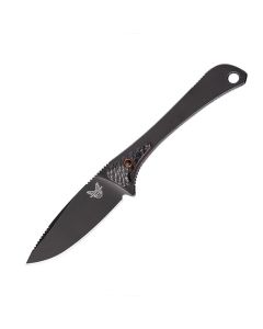 Benchmade Knives Altitude Fixed Blade with Black Carbon Fiber and G-10 Handle with Black DLC Coated CPM-S90V Stainless Steel 3.08" Drop Point Blade Model 15200DLC