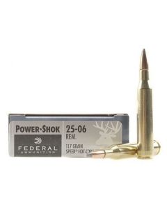 Federal Power-Shok 25-06 Remington 117 Grain Speer Hot Cor-SP 20 Rounds 