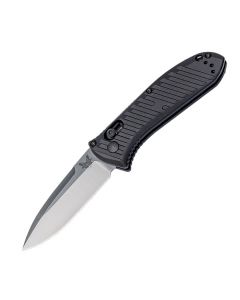 Benchmade Knives Mini Auto Presidio II Knife with Black Anodized 6061-T6 Aluminum Handle and Satin Coated CPM-S30V Stainless Steel 3.3" Drop Point Blade Model 5750