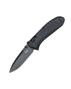 Benchmade Mini Presidio II Folding Knife with Black Anodized 6061-T6 Aluminum Handle and Black Coated CPM--S30V Stainless Steel 3.2" Drop Point Blade Model 575BK