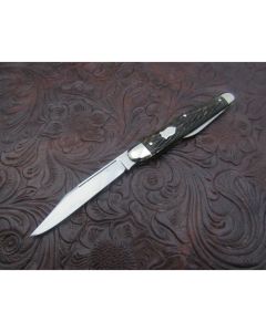 Schrade Cut C.O Half Whittler knife 3.25 inch mint condition with beautiful bone handles and carbon steel blades with plain blade edges