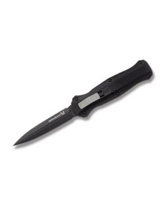 Benchmade Knives 3300BK Infidel Automatic Knife with Black Anodized 6061-T6 Aluminum Handle and Black Coated D2 Tool Steel 3.938" Spear Point Plain Edge Blade Model 3300BK