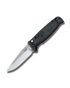 Benchmade Knives 4300 CLA Automatic Knife with Black G-10 Handle and Satin Coated 154CM Stainless Steel 3.439" Drop Point Plain Edge Blade Model 4300