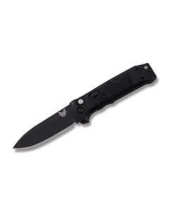 Benchmade Knives Casbah Automatic Knife with Black Grivory Handle and Black Coated CPM-S30V Stainless Steel 3.439" Drop Point Plain Edge Blade Model 4400BK