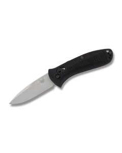 Benchmade Knives 5000 Presidio Automatic Knife with Black Anodized Aluminum Handle and Satin Coated 154CM Stainless Steel 3.439" Drop Point Plain Edge Blade Model 5000