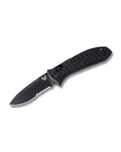 Benchmade Knives 5700SBK Presidio II Automatic Knife with Black Anodized 6061-T6 Aluminum Handle and Satin Coated CPM-S30V Stainless Steel 3.75" Drop Point Plain Edge Blade Model 5700SBK