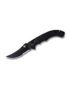 Benchmade Knives Bedlam 8600SBK with Black Anodized Aluminum Handle and Black Coated 154CM Stainless Steel 4" Drop Point Plain Edge Blade Model 8600SBK