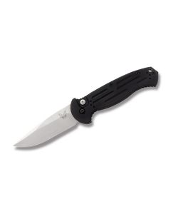 Benchmade Knives 9051 AFO II Automatic Opening Knife with Black 6061-T6 Aluminum Handle and Satin Coated 154CM Stainless Steel 3.563" Drop Point Plain Edge Blade Model 9051