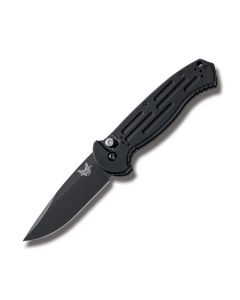 Benchmade Knives 9051BK AFO II Automatic Knife with Black Anodized 6061-T6 Aluminum Handle and Black Coated 154CM Stainless Steel 3.563" Drop Point Plain Edge Blade Model 9051BK