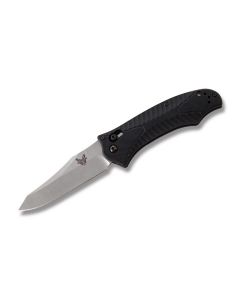 Benchmade Knives 9555 Rift Automatic Knife with Black G-10 Handle and Satin Coated 154CM Stainless Steel 3.688" Reverse Tanto Plain Edge Blade Model 9555