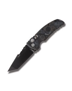 Hogue Sig Sauer EX-A01 Automatic Knife with Black G-Mascus G-10 Handle and Black Powder Coated 154CM Steel 3.50" Tanto Plain Edge Blade Model 36139