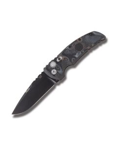 Hogue Sig Sauer EX-A01 Automatic Knife with Black G-Mascus G-10 Handle and Black Powder Coated 154CM Steel 3.50" Drop Point Plain Edge Blade Model 36139