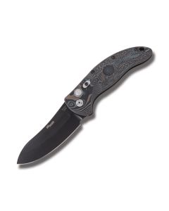 Hogue Sig Sauer EX-A01 Automatic Knife with Black G-Mascus G-10 Handle and Black Powder Coated 154CM Steel 3.50" Upswept Plain Edge Blade Model 36439