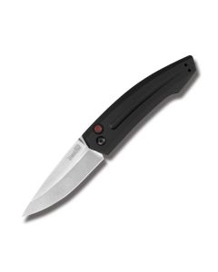 Kershaw Launch 2 Automatic Knife with Black Anodized Aluminum Handle and Stonewash Coated CPM-154 Stainless Steel 3.375" Drop Point Plain Edge Blade Model 7200