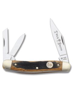 Boker Beer Barrel Whittler 3.50" with German Beer Barrel Wood Handle and Carbon Steel Plain Edge Blades Model 110280BBL