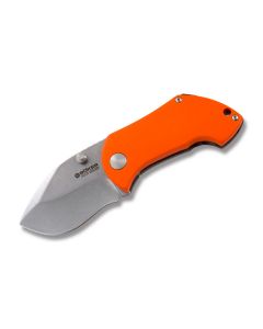 Boker Special Run Pipsqueak 3V Folder with Orange G-10 and Stonewash Coated Stainless Steel Handle with Satin Coated CPM-3V Stainless Steel 2.625" Drop Point Plain Edge Blade Model 110523