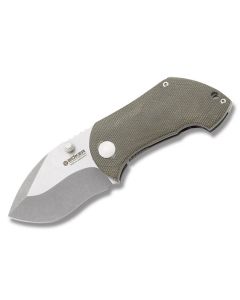 Boker Neil Blackwood Pipsqueak Tactical Linerlock with Green Canvas Micarta Handle and S35VN Stainless Steel 2.50" Spear Point Plain Edge Blade Model 110623