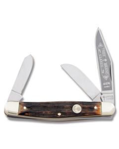 Boker Tree Brand Classic Stag Stockman 4" with Stag Handle and 440C Stainless Steel Blades Model 114474
