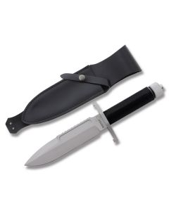 Boker Plus Apparo with Cord Wrapped Aluminum Handle and 440C Stainless Steel 7" Spear Point Plain Edge Blade and Leather Belt Sheath Model 02BO001