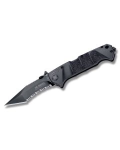 Boker Jim Wagner Reality-Based Blade Lockback with Fiberglass Reinforced Plastic Handle and 440C Stainless Steel 3.875" Modified Tanto Partially Serrated Blade Model 01BO051