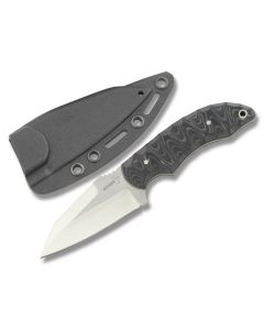 Boker Plus Mosier Wharncliffe Fixed Blade with Milled Two-Tone Micarta Handle and 12C27 Steel 3.375" Wharncliffe Plain Edge Blade and Kydex Sheath Model 02BO280