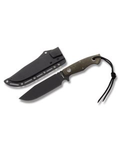 Boker Plus Rold with Black Micarta Handle and D2 Tool Steel 6.25" Clip Point Plain Edge Blade Model 02BO292