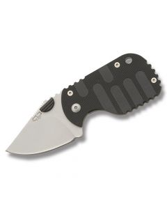 Boker Subcom F Linerlock with Black Fiberglass Reinforced Nylon Handle and AUS-8 Stainless Steel 2.25" Modified Clip Point Plain Edge Blade Model 01BO589