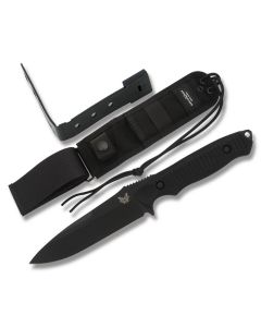 Benchmade Knives 140BK Nimravus with Black 6061-T6 Handles and Black Coated 154CM Stainless Steel 4.5" Drop Point Plain Edge Blade Model 140BK