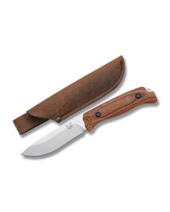 Benchmade Knives 15001-2 Saddle Mountain Skinner with Stabilized Wood Handles and Satin Coated CPM-S30V Stainless Steel 4.188 Drop Point Edge Plain Blade Model 15001-2