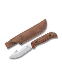 Benchmade Knives 15003-2 Saddle Mountain Skinner with Stabilized Wood Handles and Satin Coated CPM-S30V Stainless Steel 4.188" Drop Point Plain Edge Blade Model 15003-2