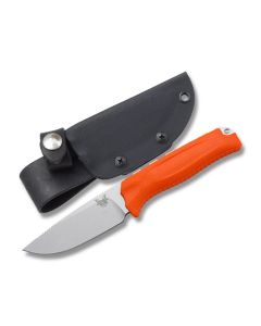 Benchmade Knives 15008-ORG Steep Country with Orange Santoprene Handles and  CPM-S30V Stainless Steel 3.50" Drop Point Plain Edge Blade Model 15008-ORG