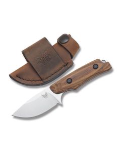 Benchmade Knives 15016-2 Hidden Canoyn Hunter with Stabilized Wood Handle and Satin Coated CPM-S30V Stainless Steel 2.688" Drop Point Plain Edge Blade Model 15016-2