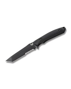 Benchmade Knives 167SBK Protagonist with Black Grivory and Versaflex Handles with Black Coated 154CM Stainless Steel 4.5" Tanto Partly Serrated Edge Blade Model 167SBK