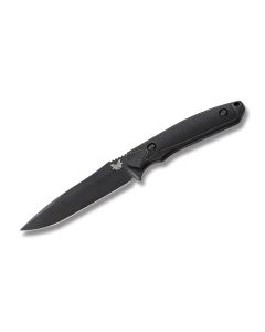 Benchmade Knives 169BK Protagonist with Black Grivory and Versaflex Handles and Black Coated 154CM Stainless Steel 4.50" Drop Point Plain Edge Blade Model 169BK