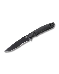 Benchmade Knives 169SBK Protagonist with Black Grivory and Versaflex Handles and 154CM Stainless Steel 4.50" Drop Point Partly Serrated Edge Blade Model 169SBK