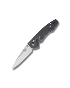 Benchmade Knives 477 Emissary with Black Aluminum Handles and Satin Coated CPM-S30V Stainless Steel 3.439" Drop Point Plain Edge Blade Model 477