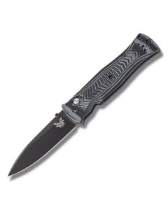 Benchmade Knives 531BK with Black and Gray G-10 Handles and Black Coated 154CM Stainless Steel 3.25" Drop Point Plain Edge Blade Model 531BK