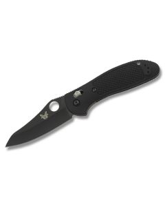 Benchmade Knives 550BKHG Griptilian with Black Noryl GTX Handles and Black Coated 154CM Stainless Steel 3.5" Sheepfoot Plain Edge Blade Model 550BKHG