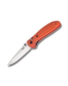 Benchmade Knives 551ORG Griptilian with Orange Noryl GTX Handles and Stain Coated 154CM Stainless Steel 3.439" Drop Point Plain Edge Blade Model 551ORG