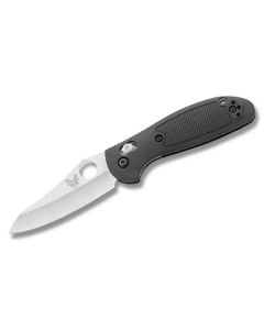 Benchmade Knives 555HG Griptilian with Black Noryl GTX Handles and Satin Coated 154CM  Stainless Steel 2.936" Sheepfoot Plain Edge Blade Model 555HG