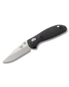 Benchmade Knives 556 Griptilian with Black Noryl GTX Handles and Satin Finish 154CM Stainless Steel 2.936" Drop Point Plain Edge Blade Model 556