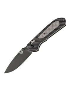 Benchmade 560BK Freek with Gray Grivory handle and Black Coated CPM-S30V Stainless Steel 3.60" Drop Point Plain Edge Blade Model 560BK