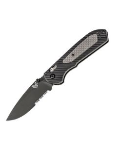 Benchmade 560SBK Freek with Gray Grivory Handle and Black Coated CPM-S30V Stainless Steel 3.60" Drop Point Plain Edge Blade Model 560SBK