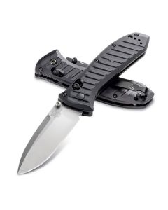 Benchmade 570 Presidio II with Black Anodized 6061-T6 Aluminum Handle and Satin Coated CPM-S30V Stainless Steel 3.75" Drop Point Plain Edge Blade Model 570