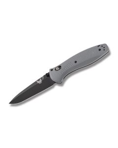 Benchmade Knives 580BK-2 Barrage with Gray G-10 Handles and Black Coated 154CM Stainless Steel 3.625" Drop Point Plain Edge Blade Model 580BK-2