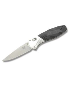 Benchmade Knives 581 Barrage with Black G-10 and Aluminum Handles with Satin Coated M390 Stainless Steel 3.625" Tanto Plain Edge Blade Model 581