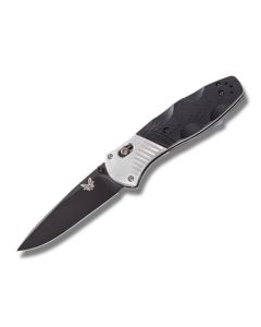 Benchmade Knives 581BK Barrage with Black G-10 and Aluminum Handles with Black Coated M390 Stainless Steel 3.625" Tanto Plain Edge Blade Model 581BK