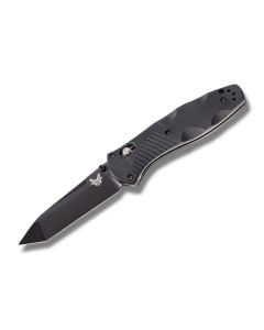 Benchmade Knives 583BK Barrage with Black Valox Handles and Black Coated 154CM Stainless Steel 3.625" Tanto Plain Edge Blade Model 583BK