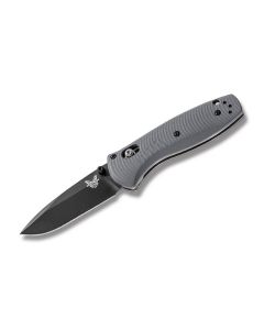 Benchmade Knives 585BK-2 Mini Barrage with Gray G-10 Handles and Black Coated 154CM Stainless Steel 2.875" Drop Point Plain Edge Blade Model 585BK-2